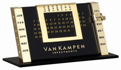 Card Holder With Desk Clock