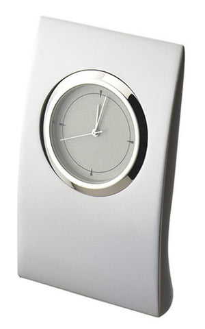 Silver Desk Clock