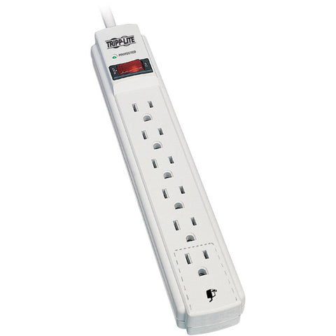 6 OUTLET SURGE STRIP 4 FT CORD