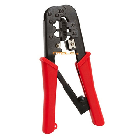 Cmple Dual Modular RJ12/RJ11/RJ45 Ratchet Crimping Tool
