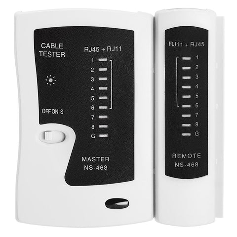 Cmple Multi-functional LED Network Cable Tester for BNC, RJ11, RJ12 and RJ45