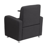 Flash Furniture Gray Fabric Guest Chair with Tablet Arm and Chrome Legs [BT-8217-GY-GG]