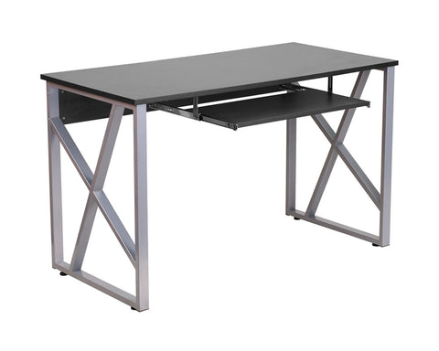 Flashfurniture Black laminated Computer Desk With Pull-Out Keyboard Tray