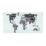 Lumisource World Map Office Desk Black