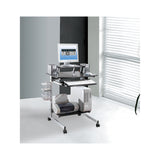 Techni Mobili Compact Computer Desk Espresso
