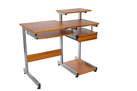 Techni Mobili Multifunction Computer Desk Wood Grain