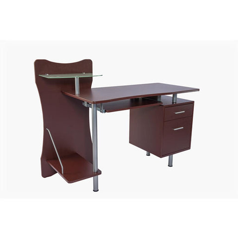 Techni Mobili Computer Desk Chocolate. 1 Box Chocolate