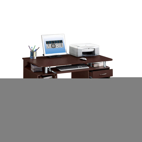 Techni Mobili Complete Computer Desk Chocolate