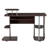 Techni Mobili Multifunction Computer Desk Chocolate 30" H x 48" W x 24" D