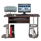 Techni Mobili Multifunction Computer Desk Chocolate 30" H x 48" W x 24" D