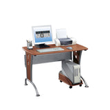 Techni Mobili Computer Desk with CPU Caddy Dark Honey