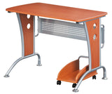 Techni Mobili Computer Desk with CPU Caddy Dark Honey