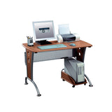 Techni Mobili Computer Desk with CPU Caddy Dark Honey