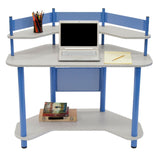 Calico Designs Study Corner Desk Blue