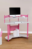 Calico Designs Study Corner Desk Pink