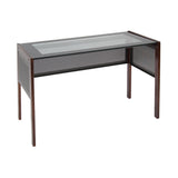 Studio Office Line II 42" Side Desk / Sonoma Brown / Pewter