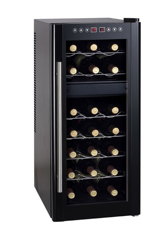 Sunpentown 21-bottle Dual-Zone Thermo-Electric Wine Cooler with Heating