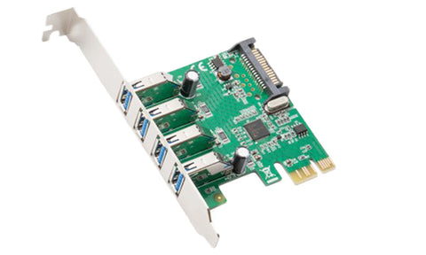 Syba PCI-Express 2.0 x1 USB 3.0 4-Port Card with Low Profile Bracket