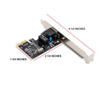 Syba Single Port Gigabit Ethernet PCI-e x1 Network Card