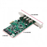 Syba 4 Port USB 3.0 & 2 Port SATA III PCI-e 2.0 x1 Card