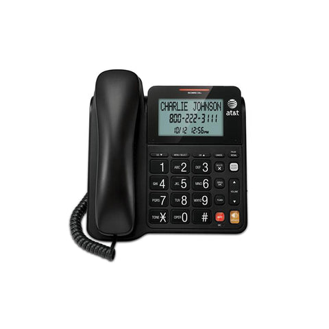 Vtech Corded Speakerphone with Display - BLACK