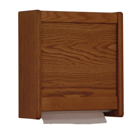 Wooden Mallet C-Fold / Multi-Fold Paper Towel Dispenser Kit Medium Oak