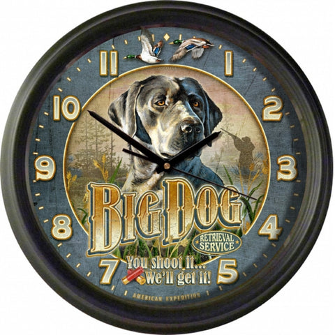 American Expedition Vintage Big Dog Retrieval Service Clock
