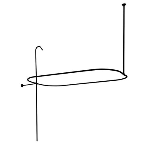 Kingston Brass ABT1040-5 Vintage Oval Shower Riser With Enclosure, Oil Rubbed Bronze - Oil Rubbed Bronze