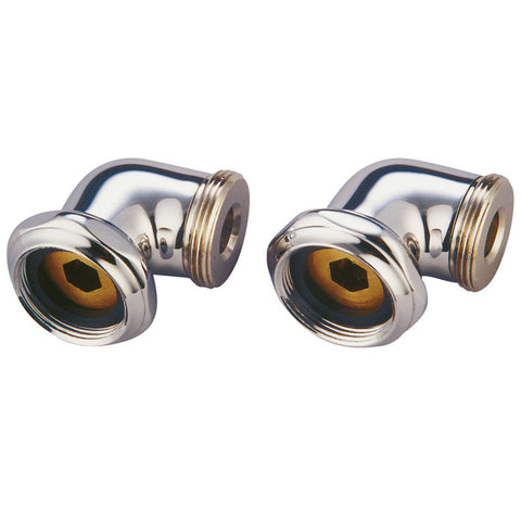 Kingston Brass ABT136-1 L Shape Elbow for CC458T1 Tub Filler, Chrome - Polished Chrome