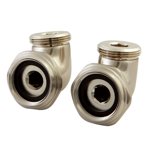 Kingston Brass ABT136-8 L Shape Elbow for CC457T8 Tub Filler, Satin Nickel - Satin Nickel