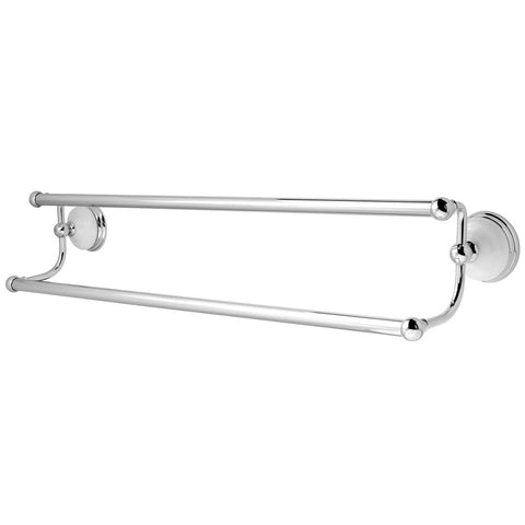 Kingston Brass BA1113C Victorian 24" Dual Towel Bar, Chrome - Polished Chrome