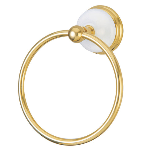 Kingston Brass BA1114PB Victorian Towel Ring, Polished Brass - Polished Brass