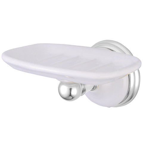 Kingston Brass BA1115C Victorian Wall-Mount Soap Dish, Chrome - Polished Chrome
