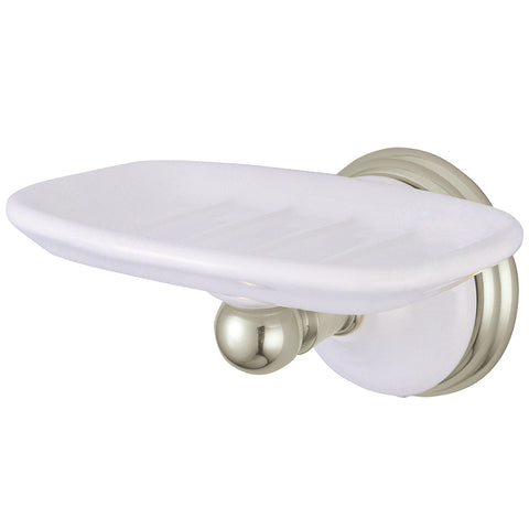 Kingston Brass BA1115SN Victorian Wall-Mount Soap Dish, Satin Nickel - Satin Nickel