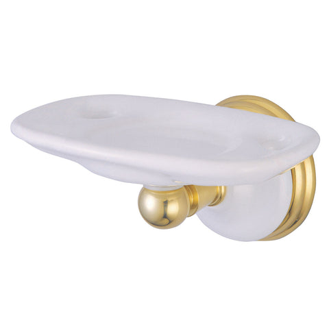 Kingston Brass BA1116PB Victorian Toothbrush with Tumbler Holders, Polished Brass - Polished Brass