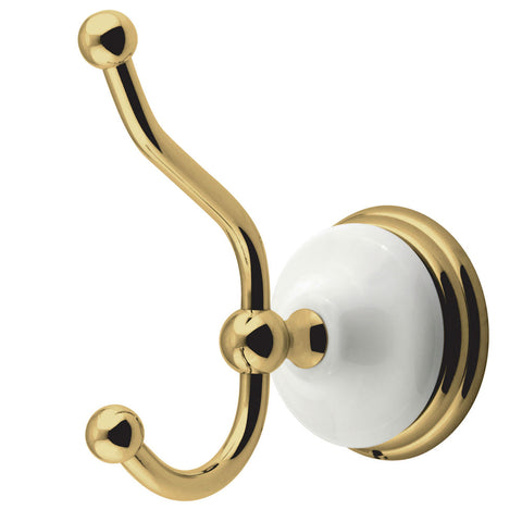Kingston Brass BA1117PB Victorian Robe Hook, Polished Brass - Polished Brass