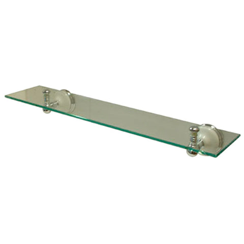 Kingston Brass BA1119C Victorian Cosmetic Glass Shelf, Chrome - Polished Chrome