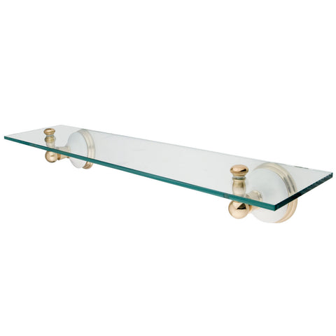 Kingston Brass BA1119PB Victorian Cosmetic Glass Shelf, Polished Brass - Polished Brass