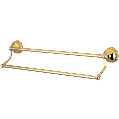 Kingston Brass BA116318PB Vintage 18" Dual Towel Bar, Polished Brass - Polished Brass