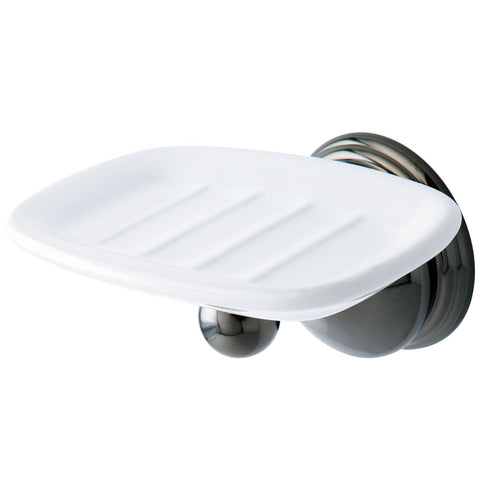 Kingston Brass BA1165BK Water Onyx Soap Dish, Black Stainless Steel - Black Stainless Steel