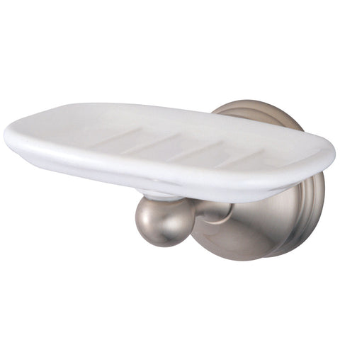 Kingston Brass BA1165SN Vintage Wall-Mount Soap Dish, Satin Nickel - Satin Nickel