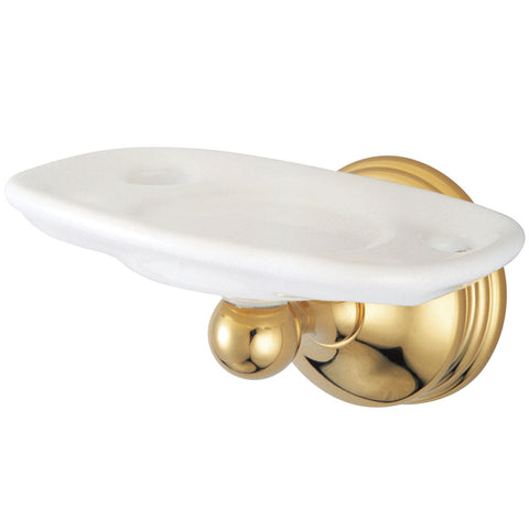 Kingston Brass BA1166PB Vintage Toothbrush with Tumbler Holders, Polished Brass - Polished Brass