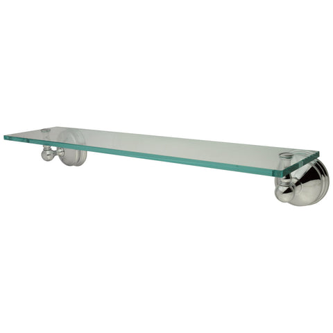 Kingston Brass BA1169C Vintage Cosmetic Glass Shelf, Chrome - Polished Chrome