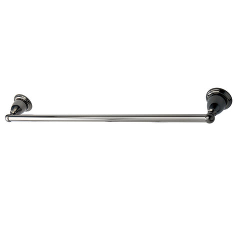 Kingston Brass BA1751BK Water Onyx 24 inch Towel Bar, Black Stainless Steel - Black Stainless Steel