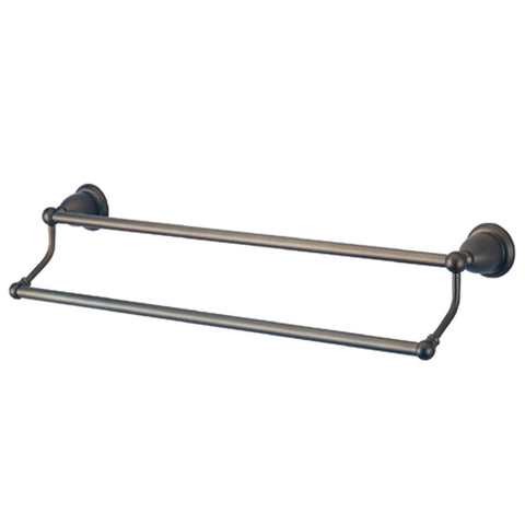 Kingston Brass BA175318ORB Heritage 18" Dual Towel Bar, Oil Rubbed Bronze - Oil Rubbed Bronze