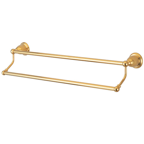 Kingston Brass BA175318PB Heritage 18" Dual Towel Bar, Polished Brass - Polished Brass