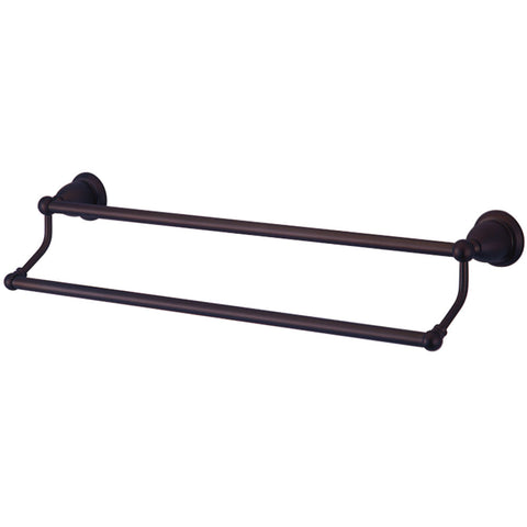 Kingston Brass BA1753ORB Heritage 24" Dual Towel Bar, Oil Rubbed Bronze - Oil Rubbed Bronze