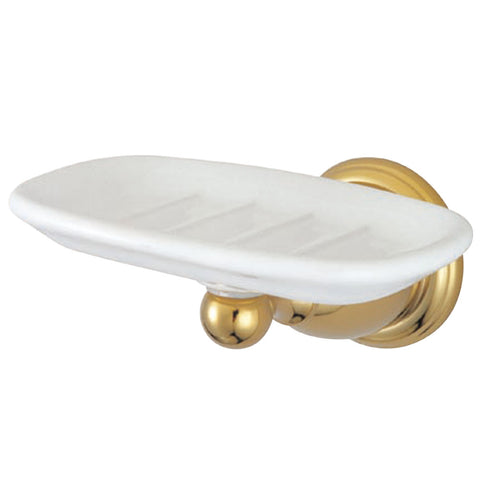 Kingston Brass BA1755PB Heritage Wall-Mount Soap Dish, Polished Brass - Polished Brass