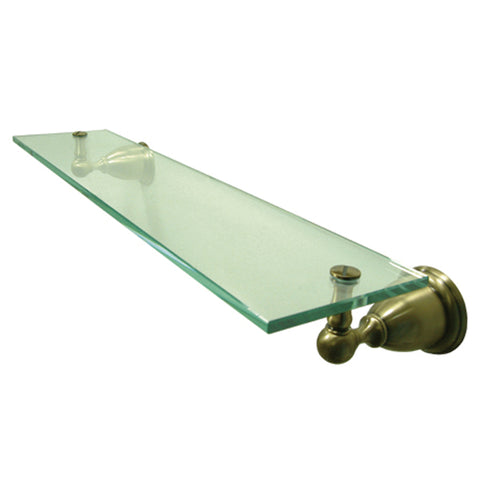 Kingston Brass BA1759AB Heritage Cosmetic Glass Shelf, Vintage Brass - Vintage Brass