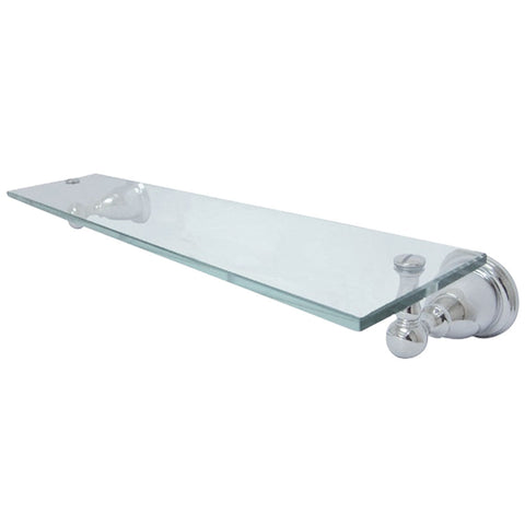 Kingston Brass BA1759C Heritage Cosmetic Glass Shelf, Chrome - Polished Chrome